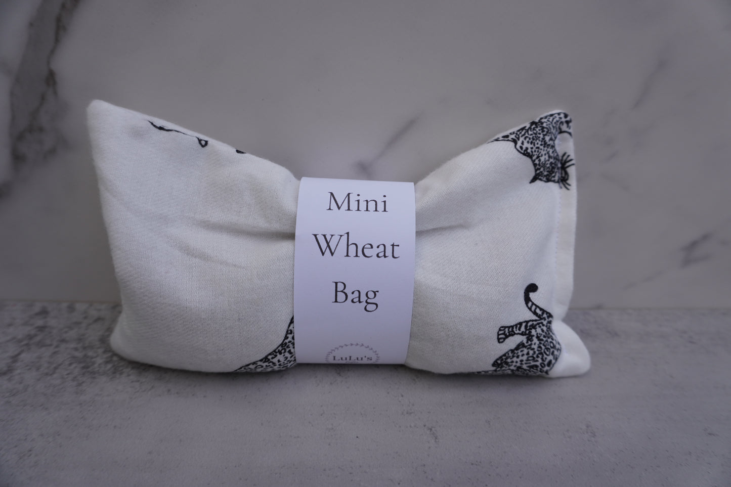 Mini Wheat Bag - Hot / Cold Therapy - Cheetah Design - Handmade by Lulu's Gifts - The Honest Family