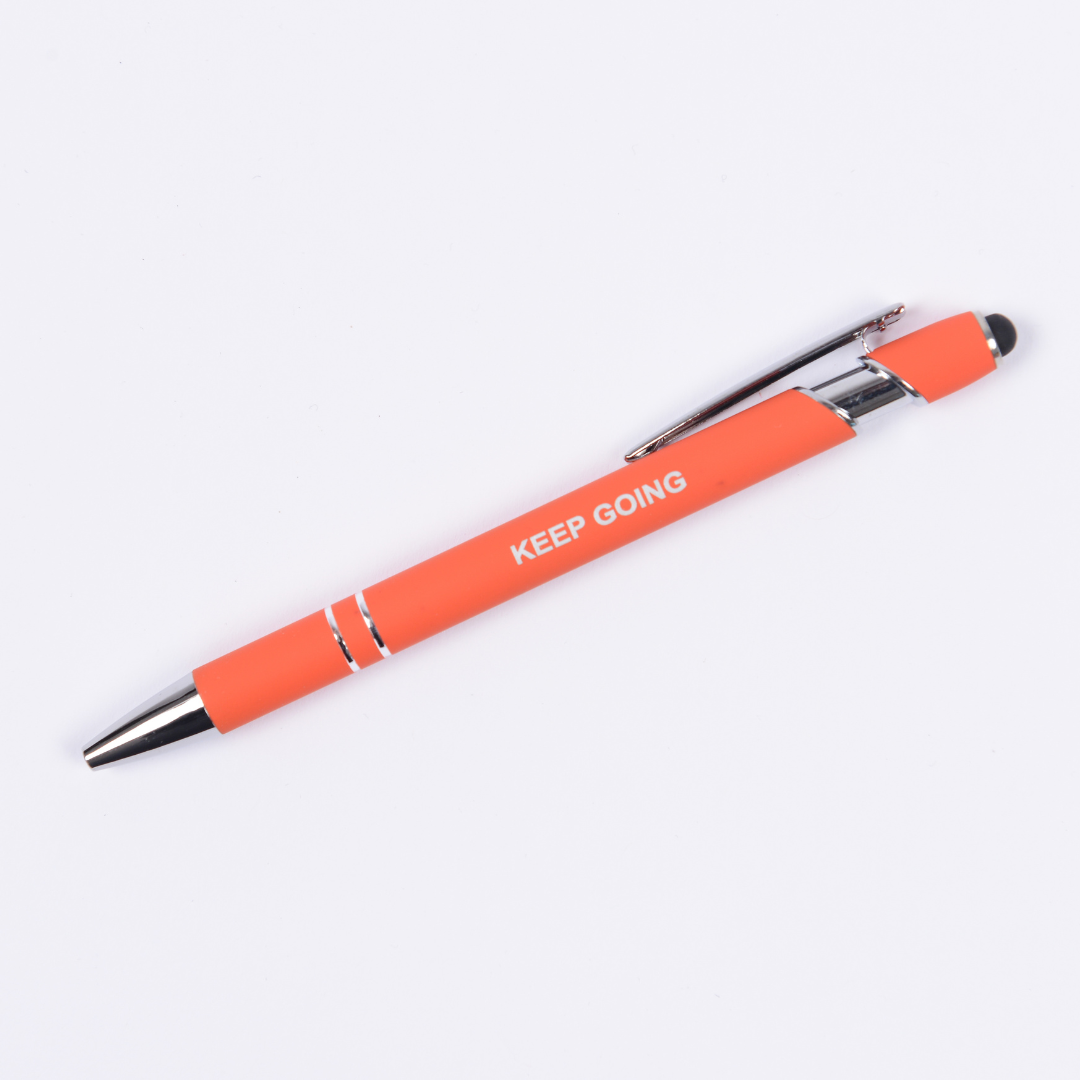 Motivational Luxury Pen with stylus - Single - Plastic- Metal - Quality - The Honest Family