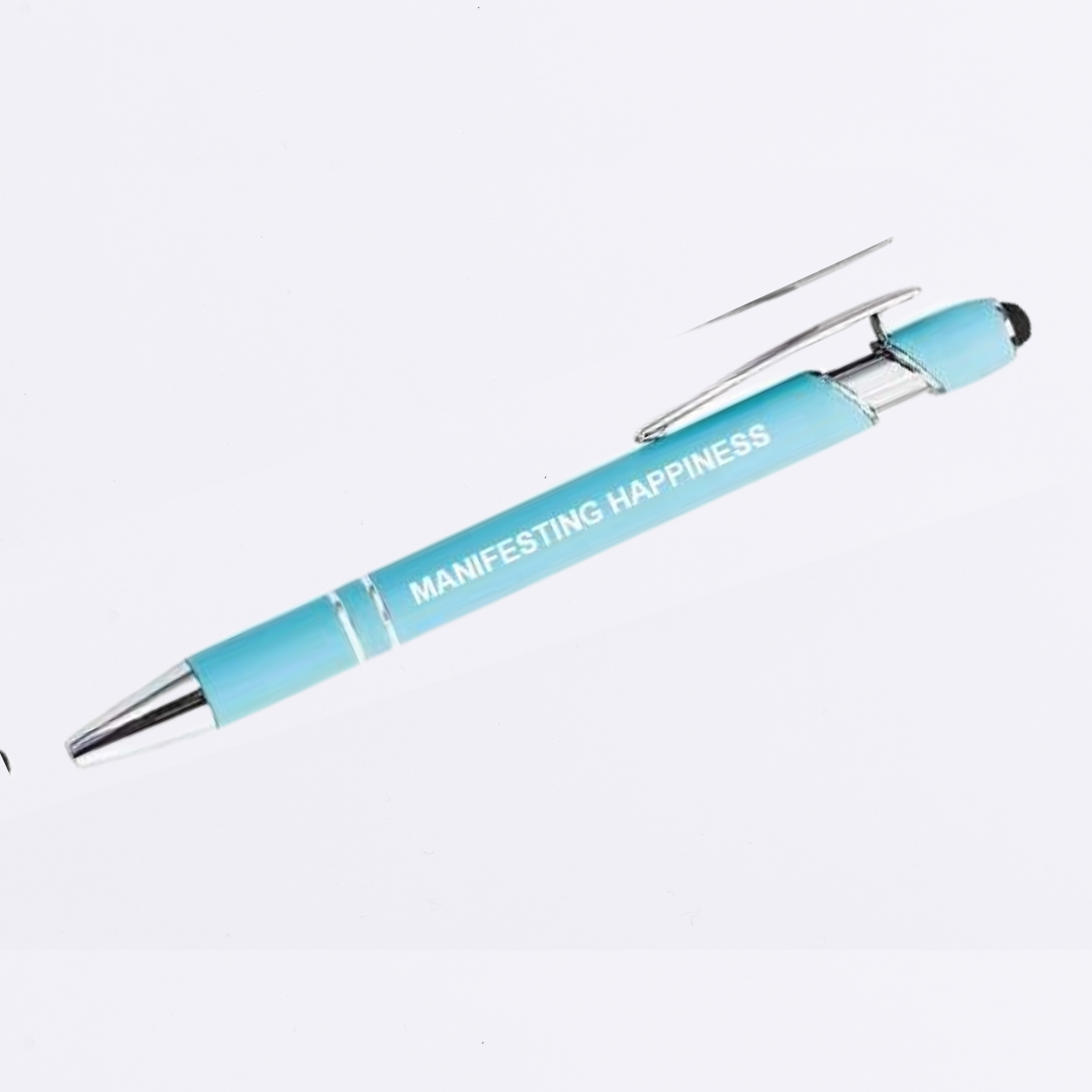 Motivational Luxury Pen with stylus - Single - Plastic- Metal - Quality - The Honest Family