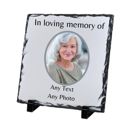 Personalised Photo Slate 20 x 20 Memorial, Gift, Pet, Christmas Gift - The Honest Family