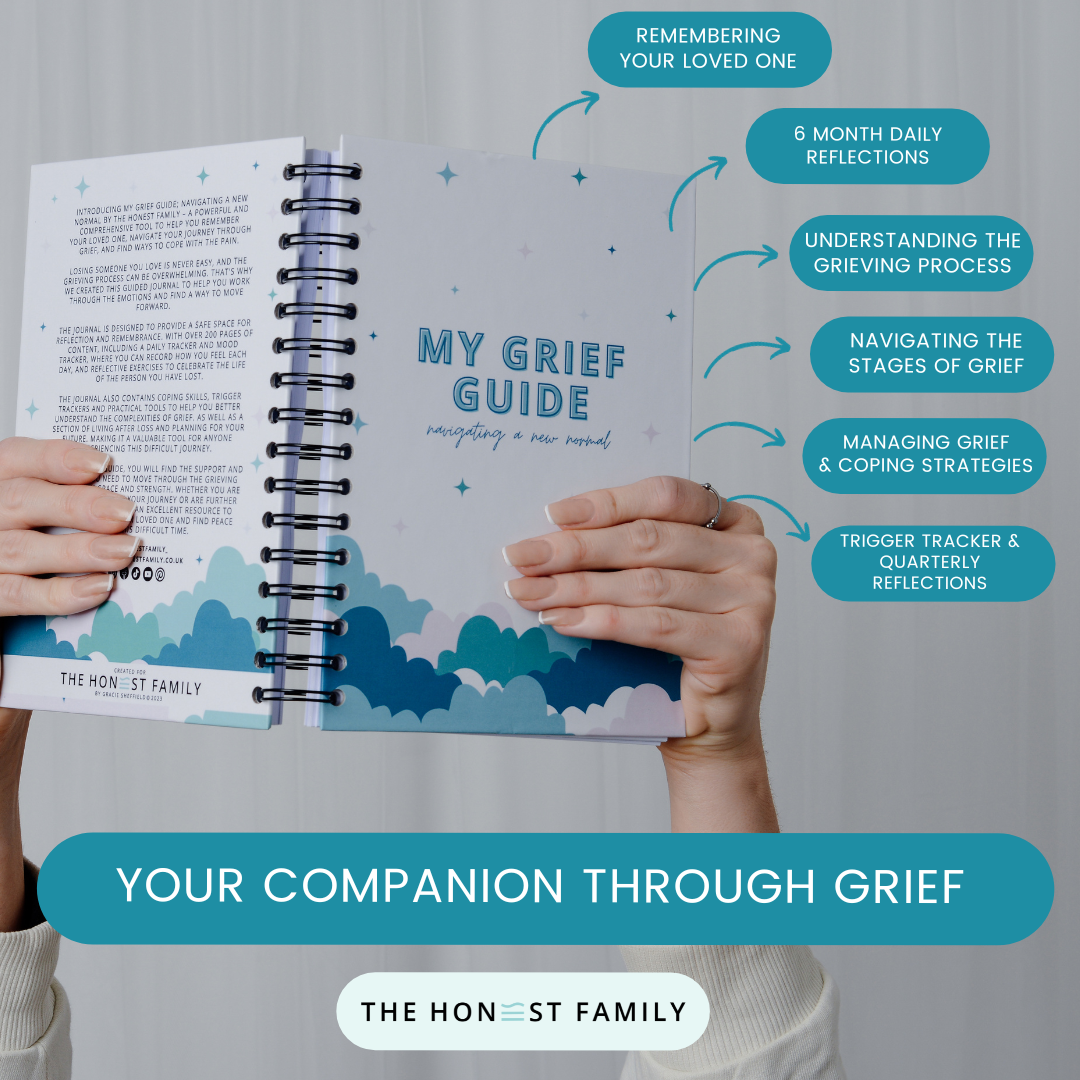 Grief Guide Journal: Navigating the New Normal After Loss by The Honest Family - A Compassionate Companion for Healing and Rediscovery