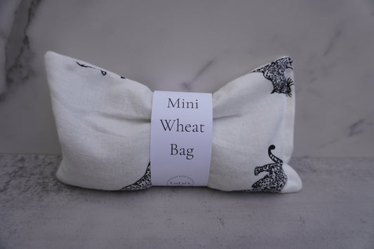 Mini Wheat Bag -  Hot / Cold Therapy - Cheetah Design - Handmade by Lulu's Gifts - The Honest Family