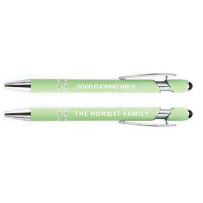 Motivational Luxury Pen with stylus - Single - Plastic-  Metal - Quality - The Honest Family