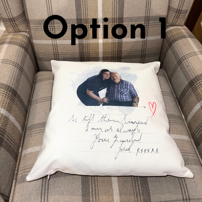 Memorial Personalised Cushion – 40x40 cm, Optional Insert