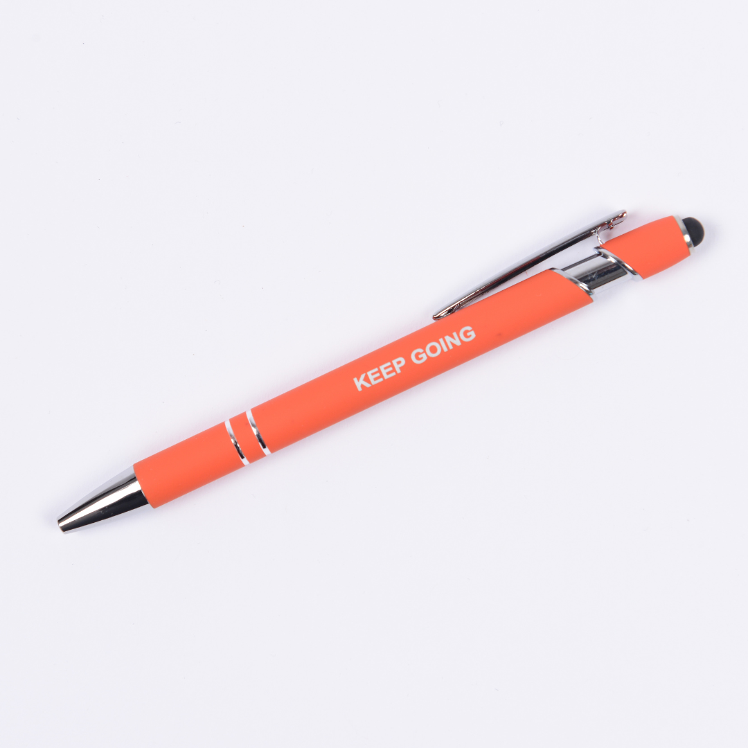 Motivational Luxury Pen with stylus - Single - Plastic-  Metal - Quality - The Honest Family