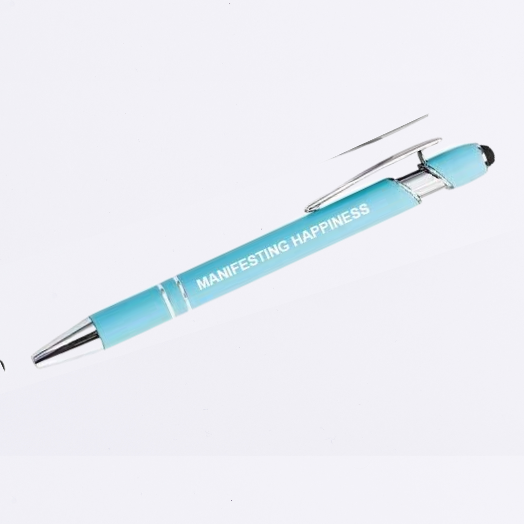 Motivational Luxury Pen with stylus - Single - Plastic-  Metal - Quality - The Honest Family