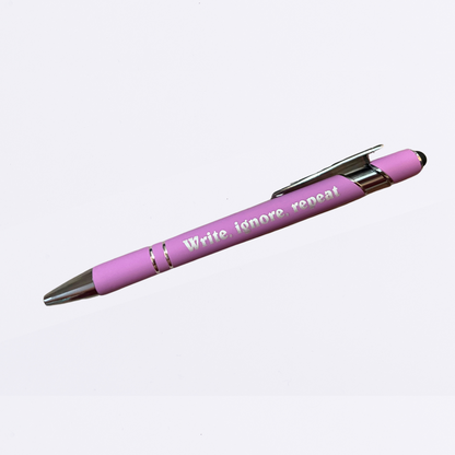 Motivational Luxury Pen with stylus - Single - Plastic-  Metal - Quality - The Honest Family