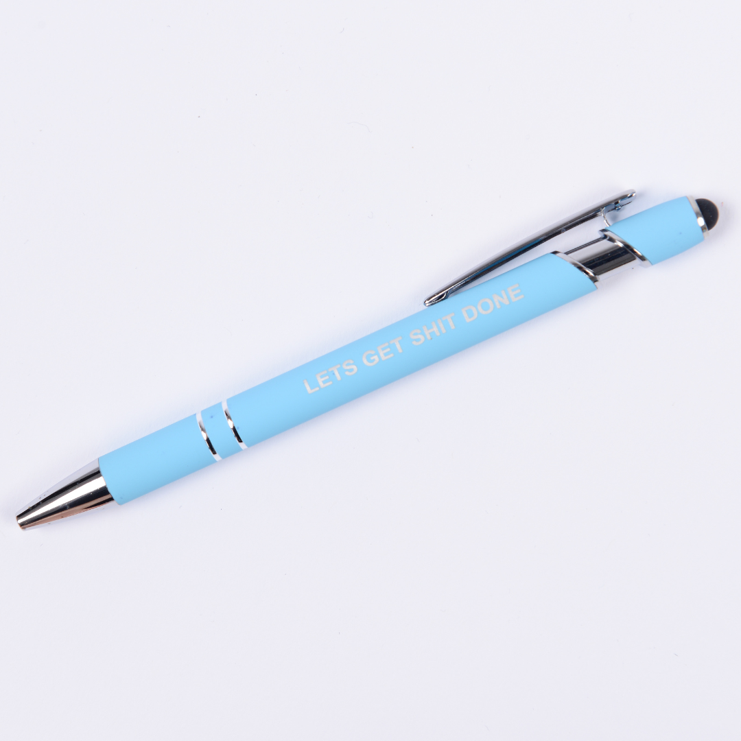 Motivational Luxury Pen with stylus - Single - Plastic-  Metal - Quality - The Honest Family