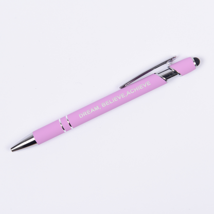 Motivational Luxury Pen with stylus - Single - Plastic-  Metal - Quality - The Honest Family