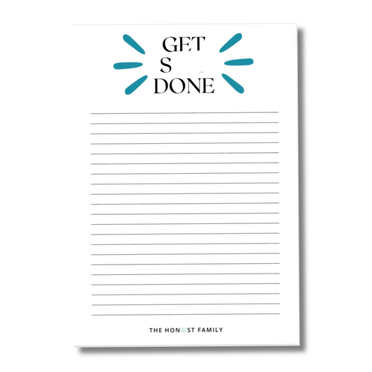Get Sh*t Done - Sweary Lined Notepad - A5 - 50 Pages - The Honest Family