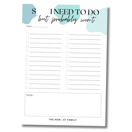 Sh*t I need to do - Sweary Lined Notepad - A5 - 50 Pages - The Honest Family