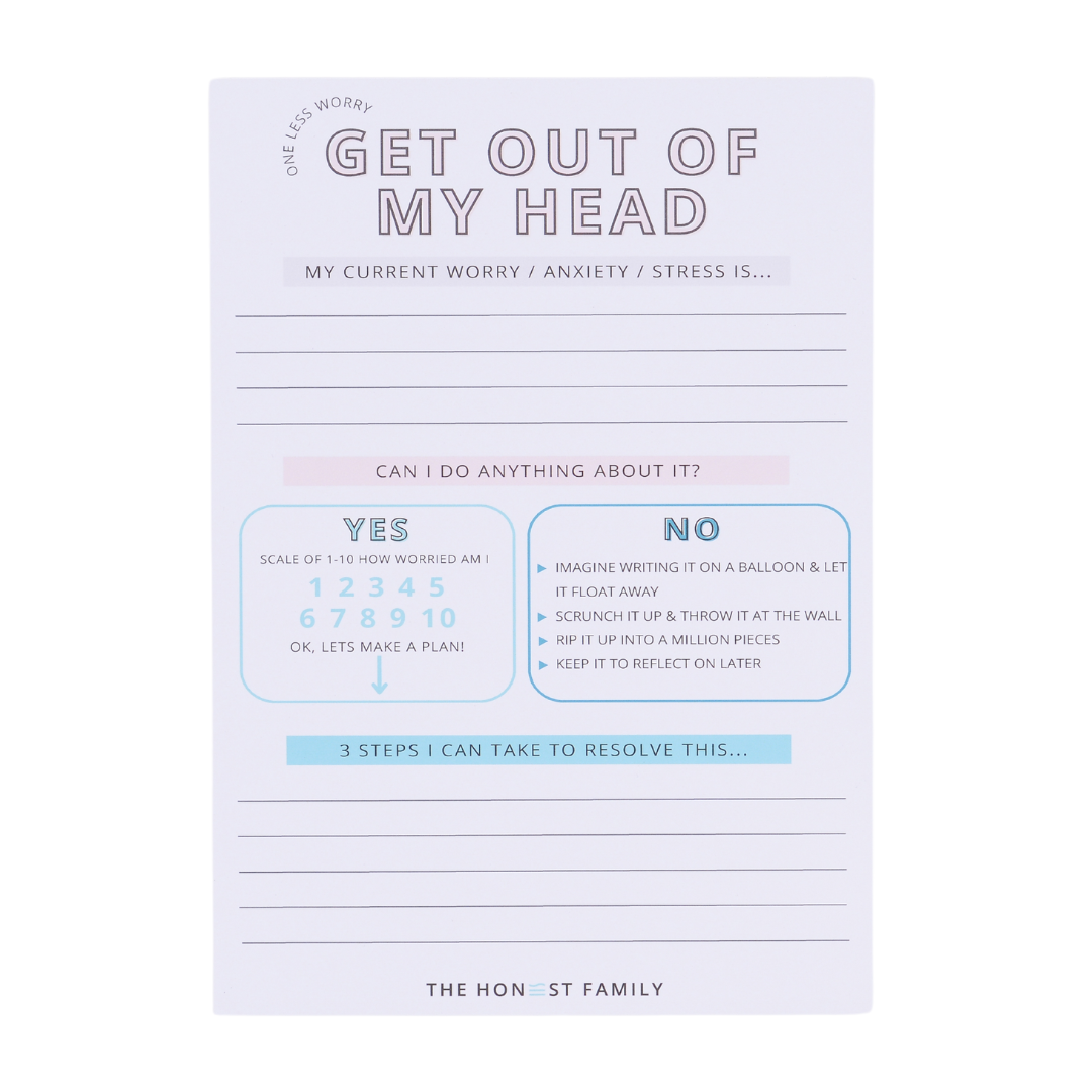 Mental Health Notepad Bundle - 5 Star Rated - 4 Notepads - A5 Mental Offload - A5 Get out my Head - A5 Problem Solver - Luxury pen with stylus- - A6 Whinge and Bin - The Honest Family