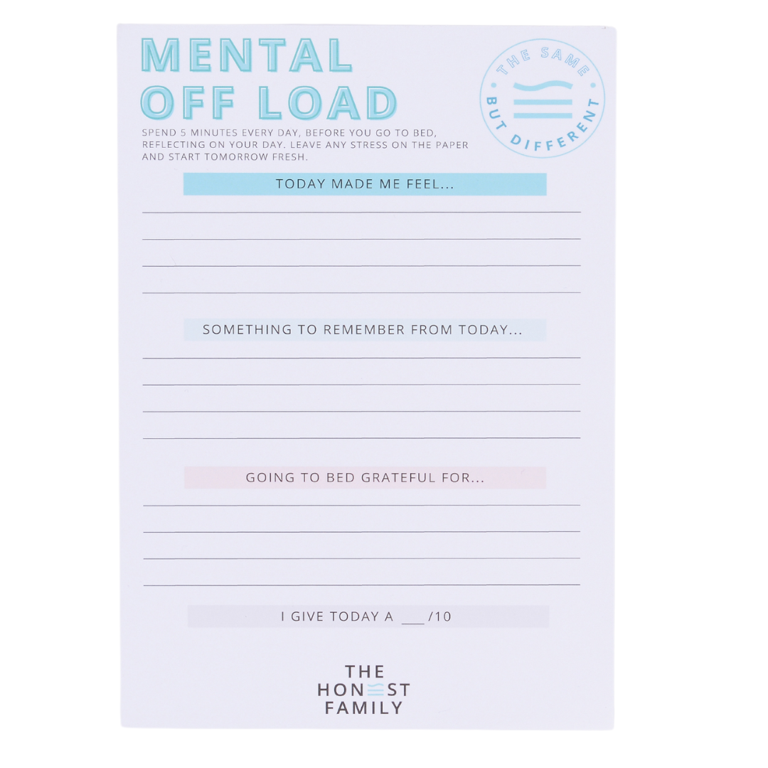 Mental Health Notepad Bundle - 5 Star Rated - 4 Notepads - A5 Mental Offload - A5 Get out my Head - A5 Problem Solver - Luxury pen with stylus- - A6 Whinge and Bin - The Honest Family