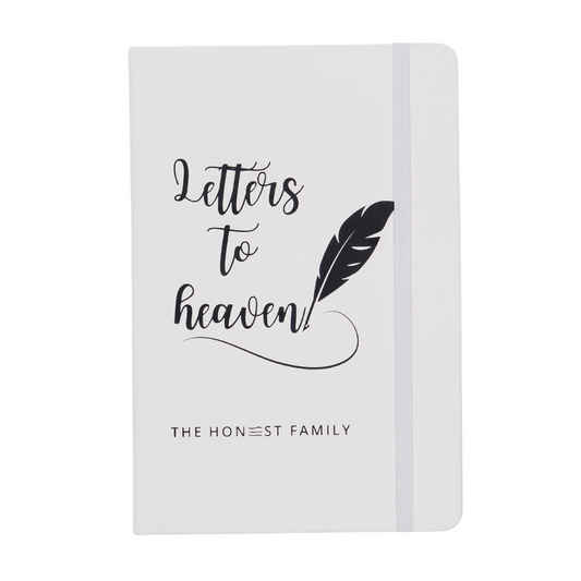 Letters To Heaven - Grief - Lined Notebook- - Journal - A5- The Honest Family