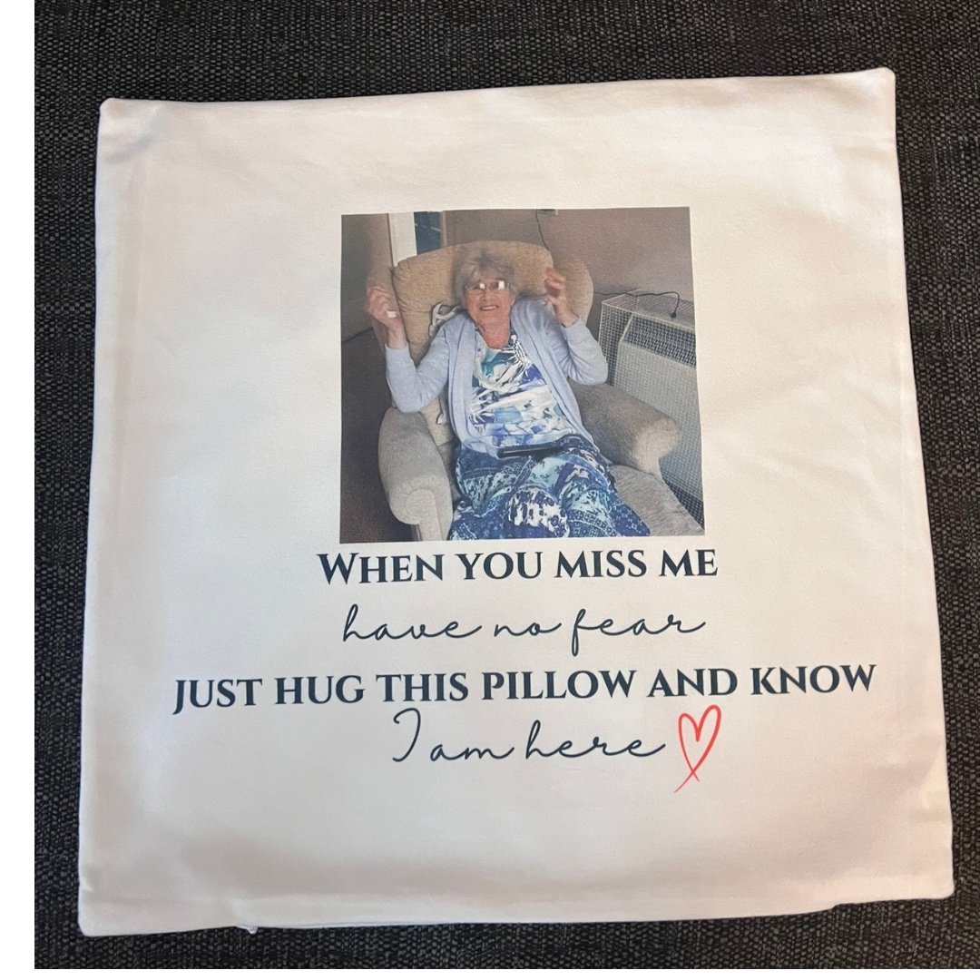 Memorial Personalised Cushion – 40x40 cm, Optional Insert