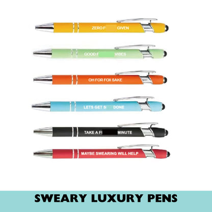 Sweary Stationery Surprise – Luxury Pen & Notepads Bundle