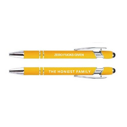 Motivational Luxury Pen with stylus - Single - Plastic-  Metal - Quality - The Honest Family