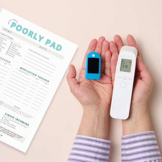 Poorly Pad notepad for parents and care givers
